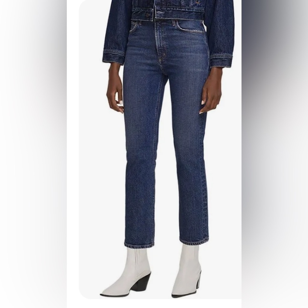 Agolde Blue Straight Leg Jeans Timeless Style